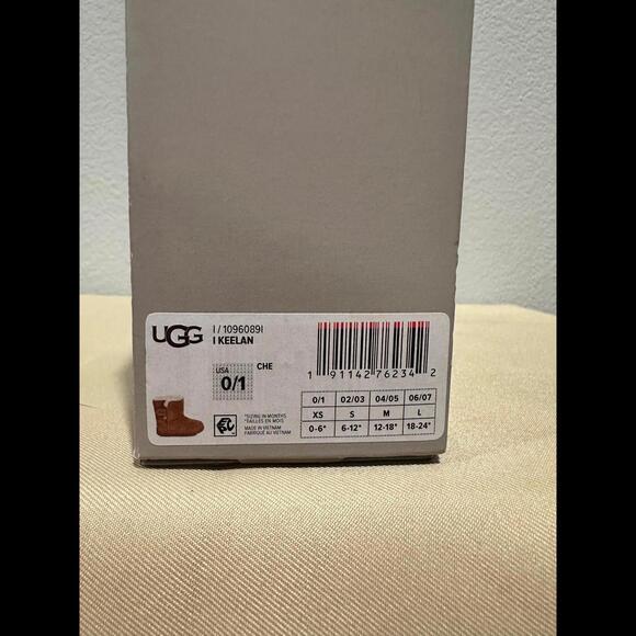 New Infant UGG I Keelan Suede Boots Infant Size 1 - Picture 9 of 9